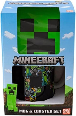 Minecraft Collage Creeper Mug & Coaster Set