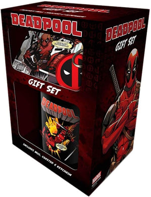 Deadpool Mug, Coaster & Keyring Set