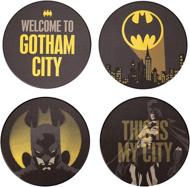 DC Comics Batman Gotham City Set Of 4 Ceramic Coasters