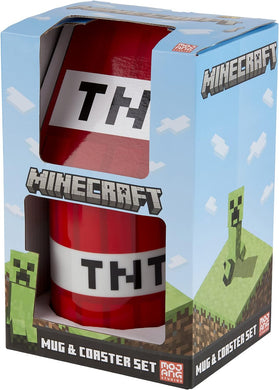 Minecraft TNT Mug and Coaster Set