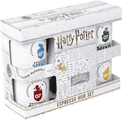 Harry Potter Quidditch Set of 4 Espresso Mugs