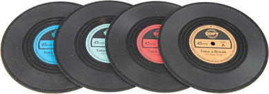Set of 4 Vinyl Coasters