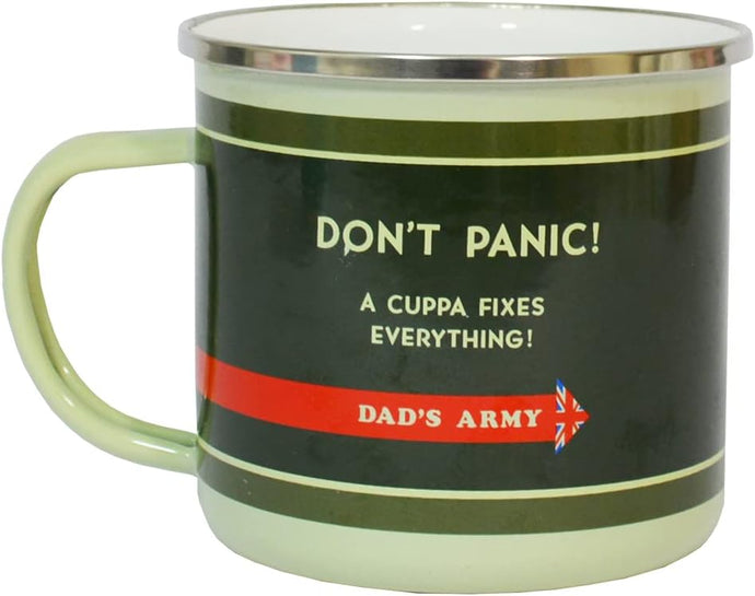 Dad's Army Don't Panic Enamel Mug