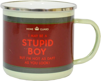 Dad's Army Stupid Boy Enamel Mug
