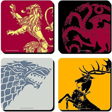 Game Of Thrones Set Of 4 Coasters