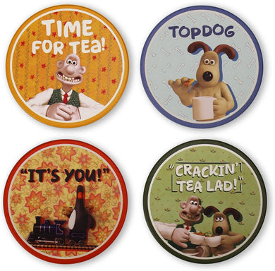 Wallace & Gromit Set Of 4 Ceramic Coasters