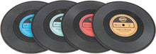 Set of 4 Vinyl Coasters