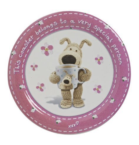 Boofle Pink Flowers Coaster Mugs a Go Go