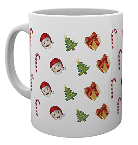 Emoji Pattern Christmas Mug