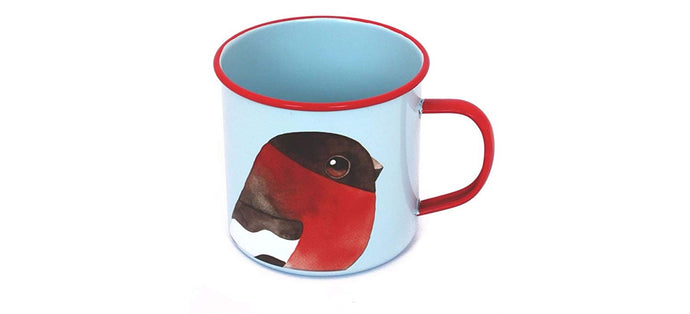 Matt Sewell Bullfinch Enamel Mug
