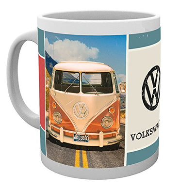 VW Camper (Grid) Mug