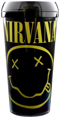 Nirvana Logo Smiley Travel Mug