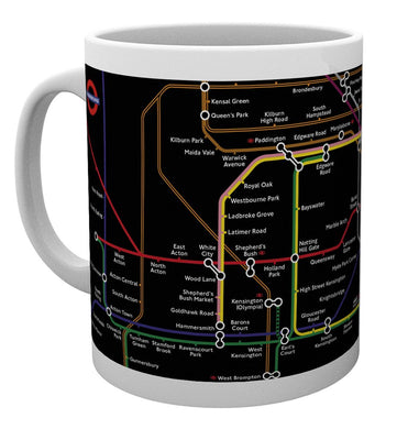 Transport For London (Underground Map Black) Mug