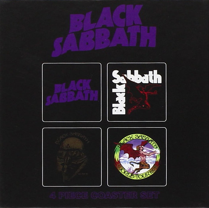 Set Of Four Black Sabbath Coasters
