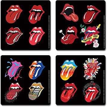The Rolling Stones Tongue Evolution - Four Coaster Set
