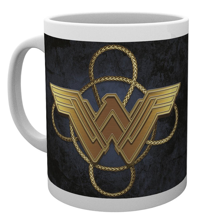 DC Comics Wonder Woman, Gold Logo, Mug,