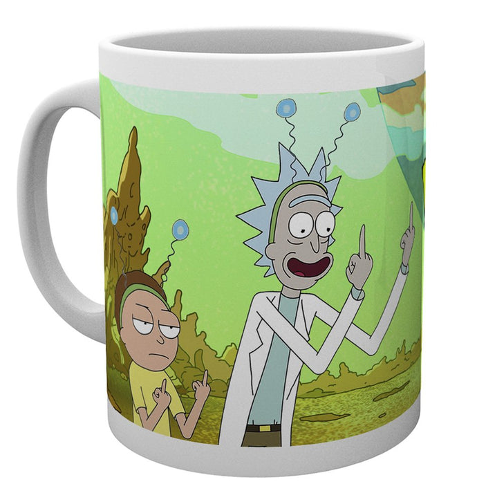 Rick and Morty (Peace) Ceramic Mug