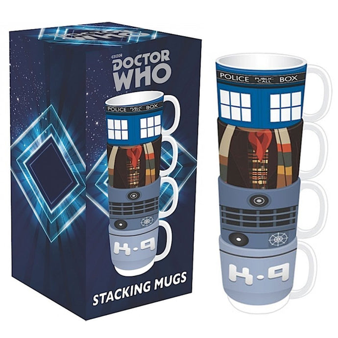Dr Who Stacking Set Of Four Mugs