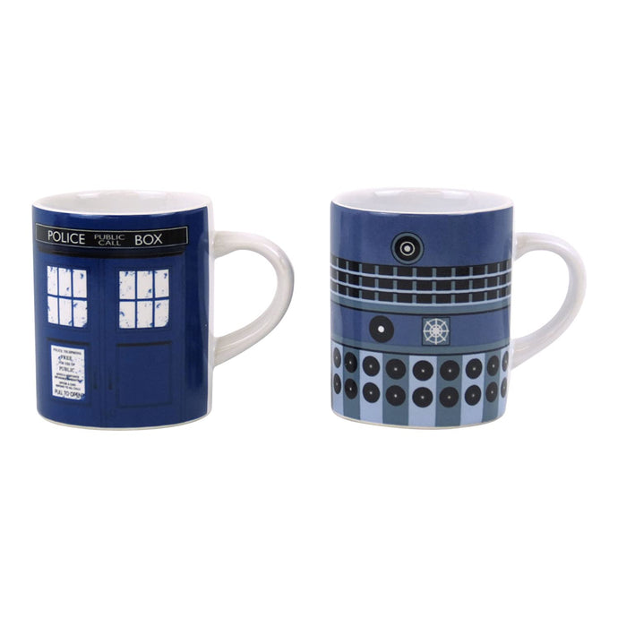 Dr Who (Tardis and Dalek) Mini Mug Set