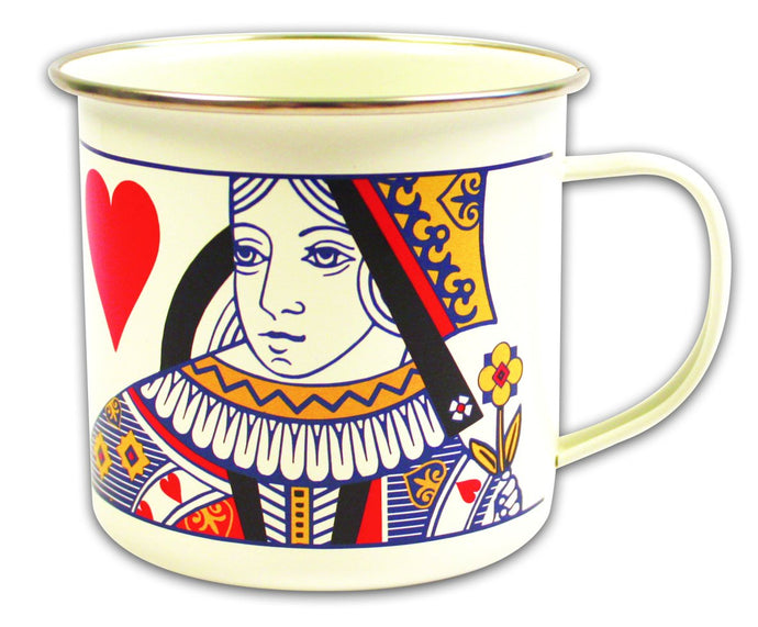 Playing Cards (Queen) Enamel Mug