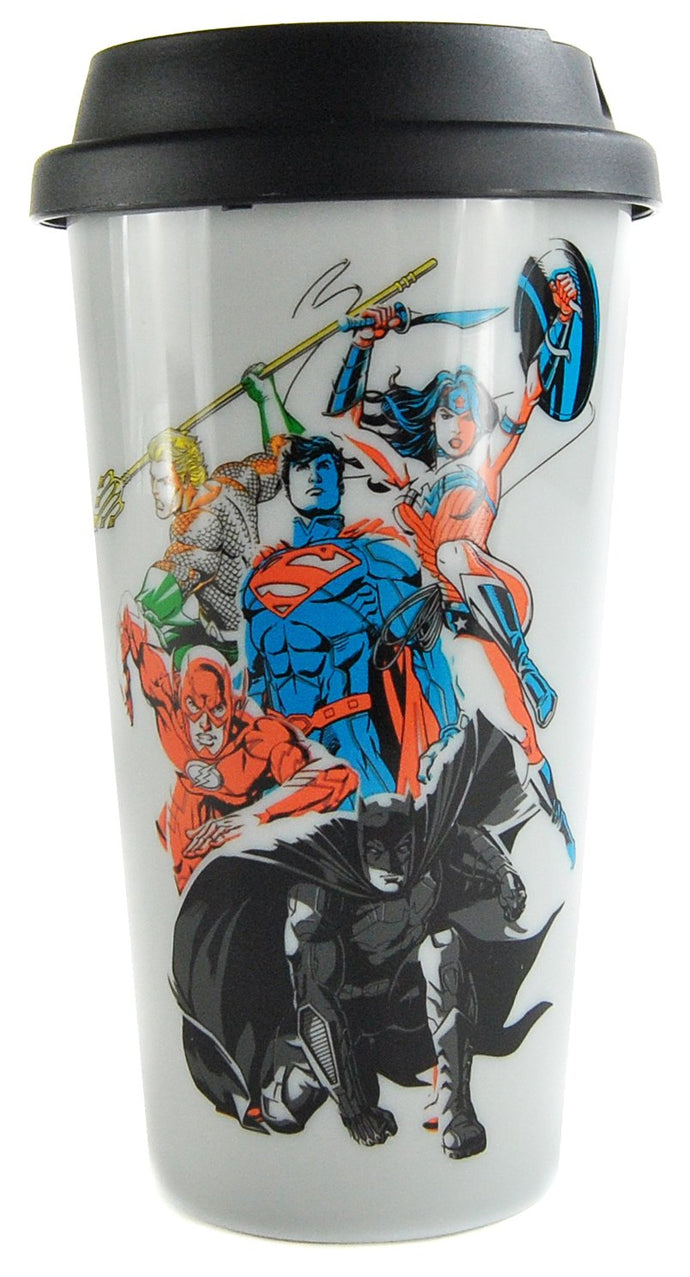 Justice League Plastic Travel Mug