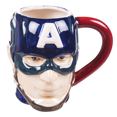 3D Captain America Face Mug