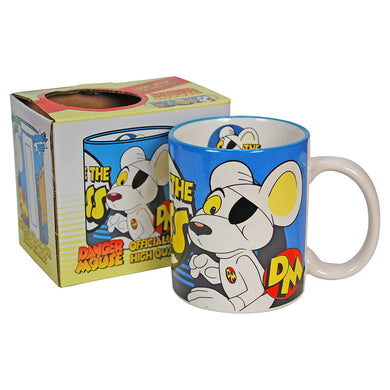 Danger Mouse Mug. DM The Boss Collage Funky Retro Kids TV Show