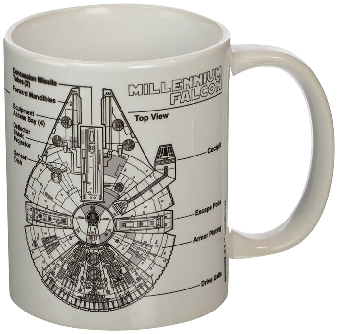 Star Wars (Millennium Falcon Sketch) Boxed Mug