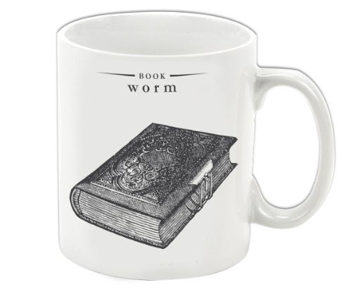 Victoriana ''Book Worm'' Porcelain Mug