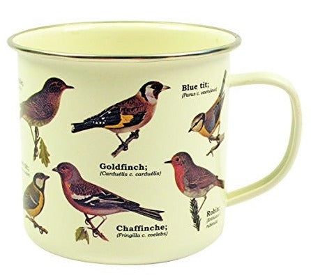 Garden Birds Enamel Mug